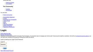 Community Trust Company - Online Banking