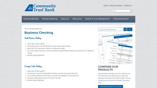 Business Checking › Community Trust Bank