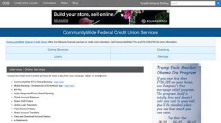 CommunityWide Federal Credit Union Services: Savings, Checking ...