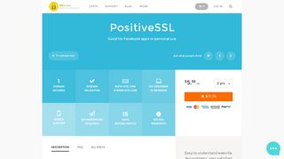 Comodo PositiveSSL Certificates for as low as $5.88/yr - SSLs.com