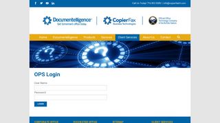 OPS Login | Copier Fax Business Technologies
