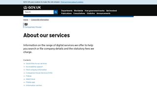 About our services - Companies House - GOV.UK