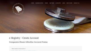 Create an Account - Companies House Gibraltar