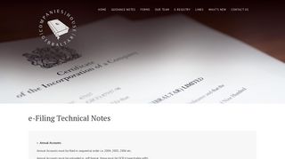 e-Filing Technical Notes - Companies House Gibraltar