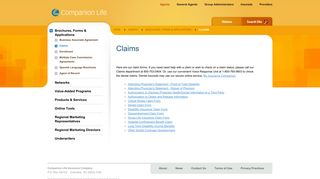 Claims - Companion Life