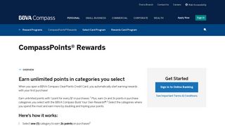 Card Rewards: BBVA Compass ClearPoints Credit Card | BBVA ...