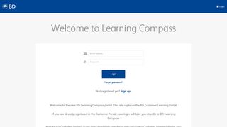Learning Compass - Customer Portal