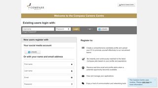 Welcome to the Compass Career Center - Register or Login