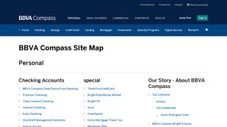SiteMap | BBVA Compass
