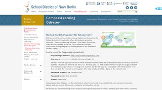 School District of New Berlin - CompassLearning Odyssey