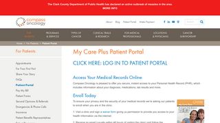 Patient Portal Access - Compass Oncology