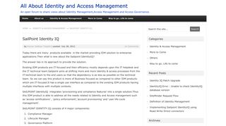 SailPoint Identity IQ | All About Identity and Access Management