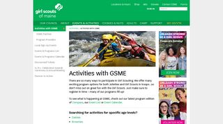Activities with GSME | Girl Scouts of Maine