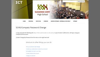 SCHS/Compass Password Change - ICT