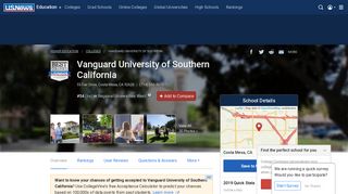 Vanguard University of Southern California - Profile, Rankings and ...
