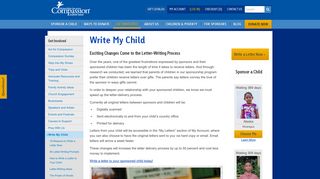 Write My Child - Compassion International