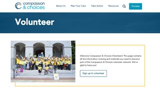 Volunteer | Compassion & Choices