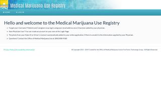 Medical Marijuana Use Registry