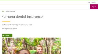 Dental Insurance | Shop Individual Dental Insurance Options - Humana