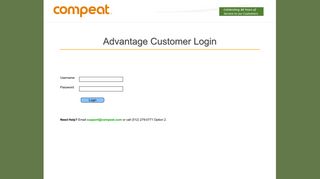Advantage Customer Login - Compeat
