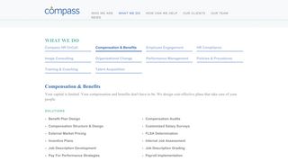 Compensation & Benefits | Compass Business Solutions, Inc.