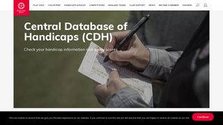 Central Database of Handicaps (CDH) - England Golf