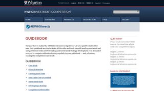 2018-2019 KWHS Investment Competition: Guidebook