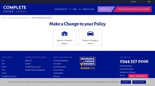 Make A Change To Your Policy | Complete Cover Group