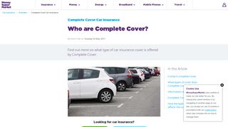 Complete Cover Car Insurance & Contact Details | MoneySuperMarket