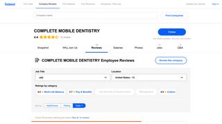 Working at COMPLETE MOBILE DENTISTRY: Employee Reviews ...