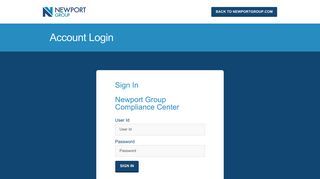 Compliance Center Login - Newport Group