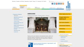 Admissions - CUNY Graduate Center