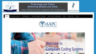Compliant Coding Systems offers a complete range of training and ...