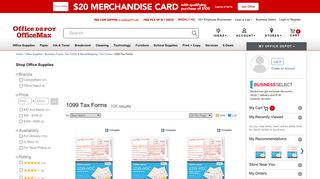 1099 Tax Forms, ComplyRight at Office Depot