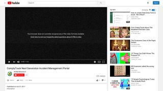 ComplyTrack Next Generation Incident Management Portal - YouTube