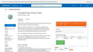 ComplyTrack Direct Save - Microsoft AppSource