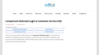 Comporium Webmail Login & Customer Service Info ~ - Editing Staff