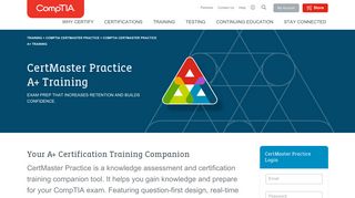 CertMaster Practice for CompTIA A+ Training | CompTIA IT Certifications