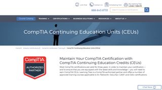 CompTIA Continuing Education Units (CEUs) | Learning Tree ...