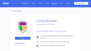 CompuScholar - Clever application gallery | Clever