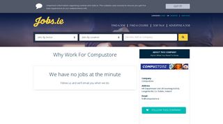 Compustore Careers, Compustore Jobs in Ireland jobs.ie