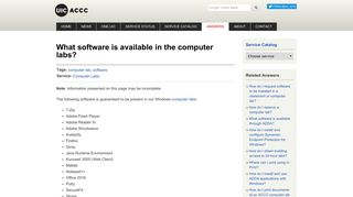 What software is available in the computer labs? | Academic ...