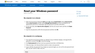 Reset your Windows password - Windows Help - Microsoft Support