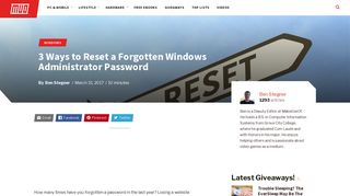 3 Ways to Reset a Forgotten Windows Administrator Password