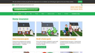 Home insurance - Computerquote Insurance