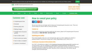 How to cancel your policy - Computerquote Insurance