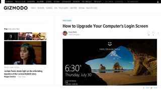 How to Upgrade Your Computer's Login Screen - Gizmodo