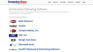 Construction Estimating Software Integrations with ComputerEase