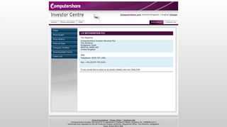 Contact - Computershare - Shareholder Services -