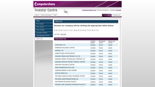 N - Computershare - Shareholder Services - Client List